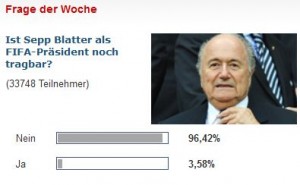 ziemlich aussagekräftig wie ich finde, aber ob das blatter in der schweiz juckt was die deutschen über ihn denken.